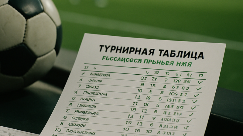 Что показывает турнирная таблица РПЛ: форма команд и борьба за места